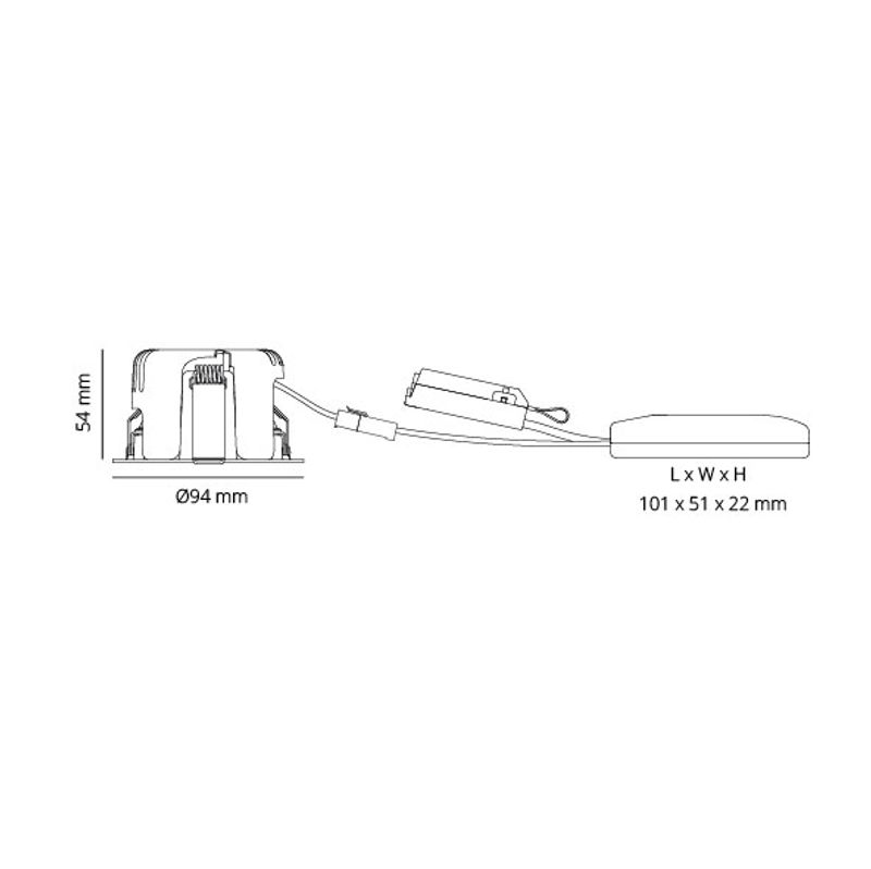 Sg Junistar IsoSafe DimToWarm Hvit 560lm 2000-2800K Ra>95 Fas