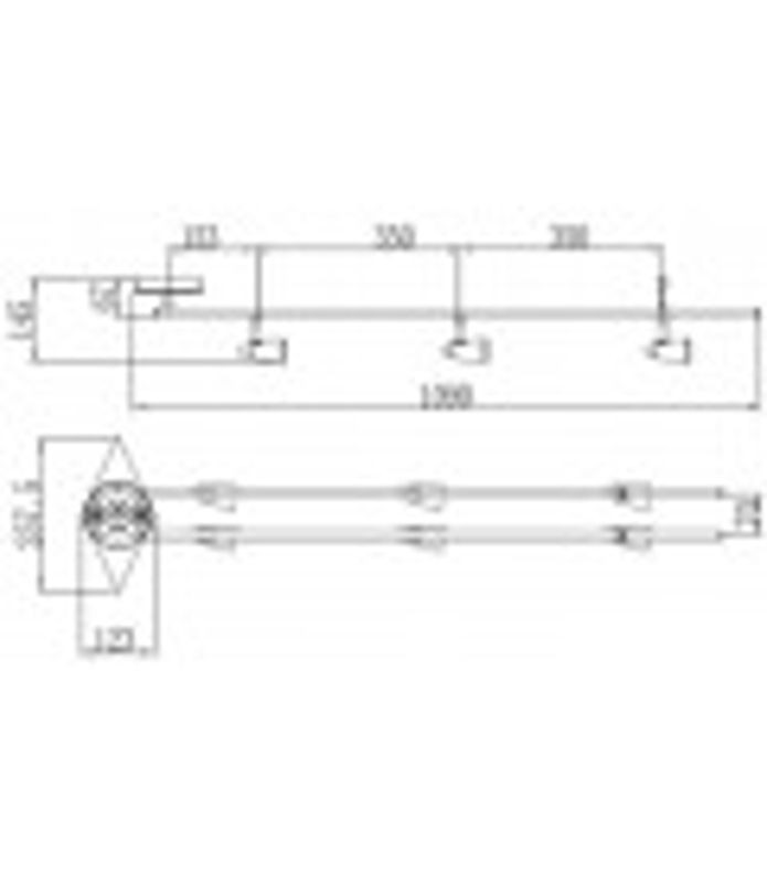 R-Line Spotskinne BRIS 6X6W Warmdim Matt Hvit 230V IP20