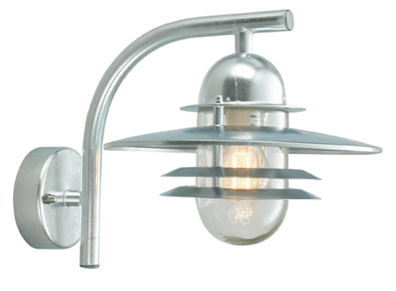 Norlys Oslo 240 Vegglampe E27 Galvanisert Stål