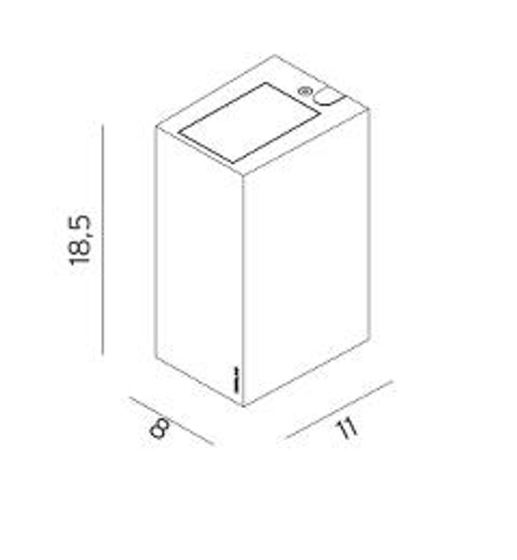 Norlys Lillehammer 1580 2X3,7W LED Aluminium