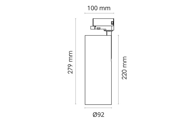 Sg Tube Eco Hvit 2280lm 3000K Ra>90 Faseavsnitt