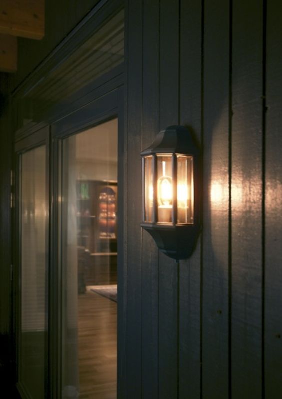 Sg Sorrento 4W LED klart glass Sort