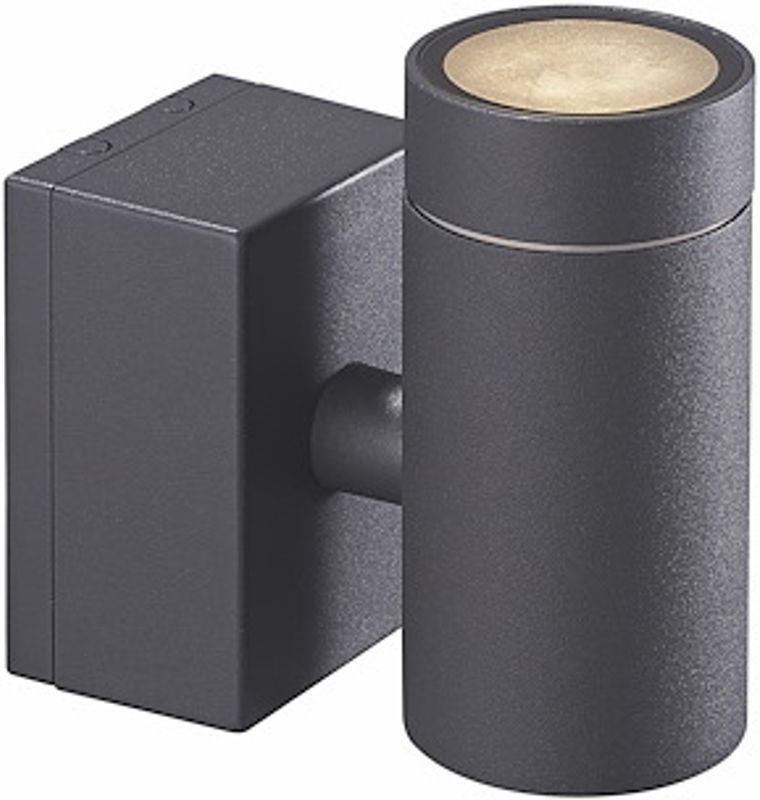 VEGGARMATUR EKLOF VI, GU10, MØRKGRÅ, IP54
