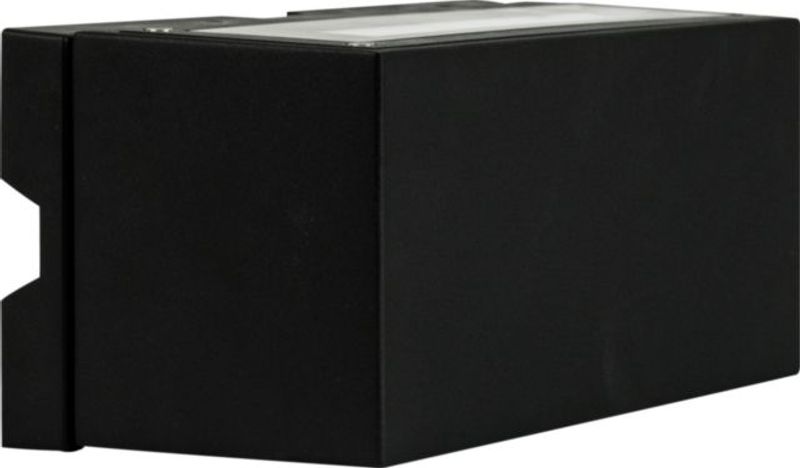 Unilamp CASE 2X6W IP55 ASYM SORT VEGGARMATUR, DIMBAR