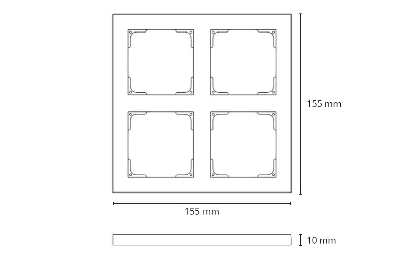 Sg Ramme Sort 2X2