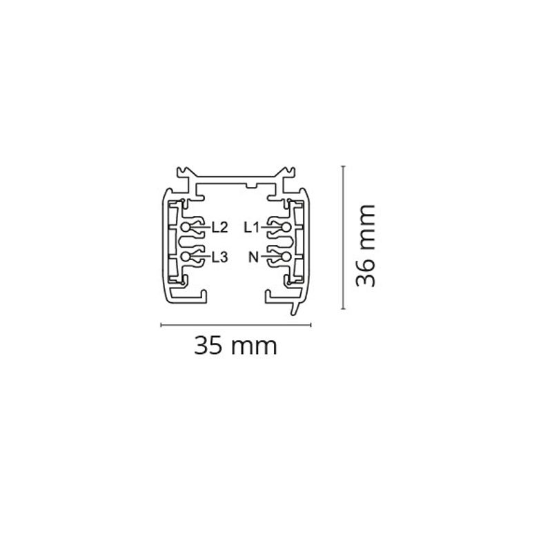 Sg SHOPLINE SKINNE 4M HVIT