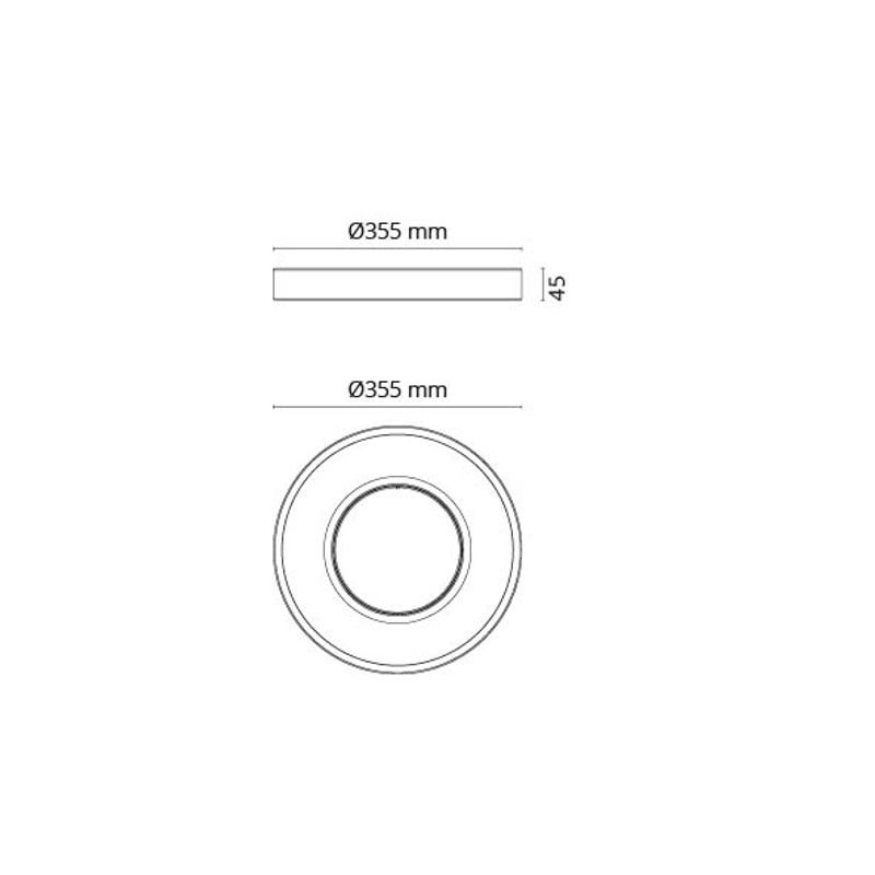 Sg Circulus Hvit 1360lm 2700K Ra>80 Faseavsnitt