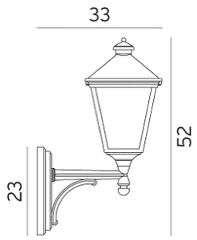 Norlys London 480 Vegglampe E27 Hvit