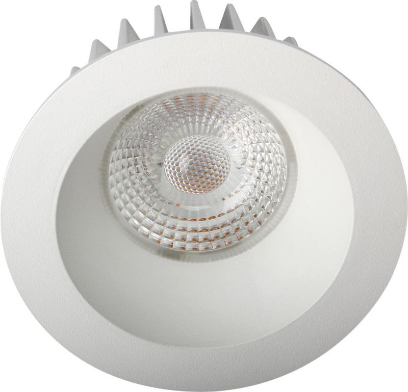 JUNO SOFT COB+ 10W innfelt, dimbar, Matt Hvit