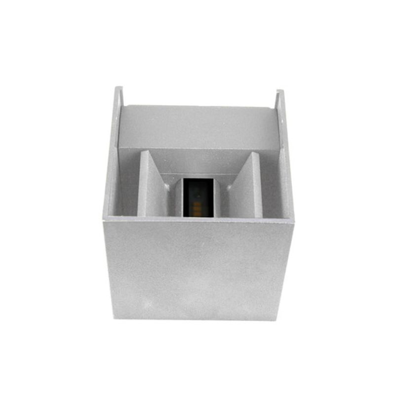Unilamp Kube 2x3W LED 2700K IP55 Matt Hvit