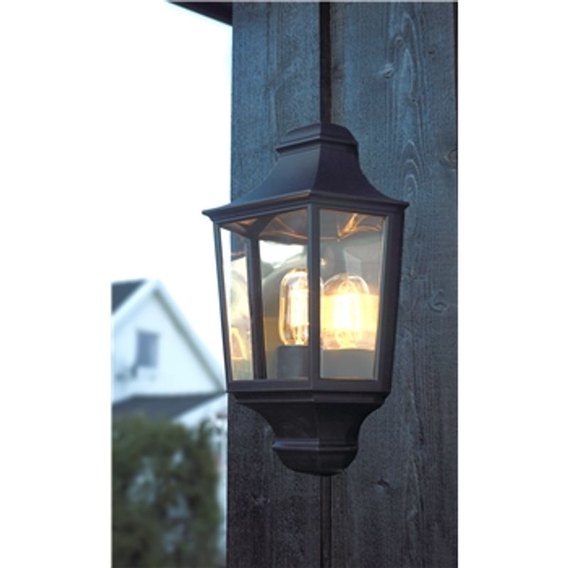 Norlys Glasgow 730 Vegglampe E27 Sort