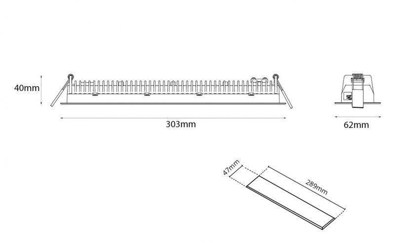Sg Inspire R Hvit 300 950lm 3000K Ra 98 Faseavsnitt