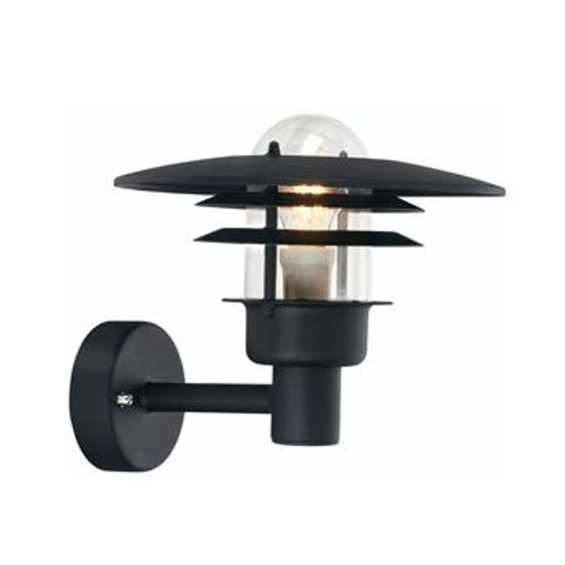 Norlys Larvik 690 Vegglampe E27 Sort